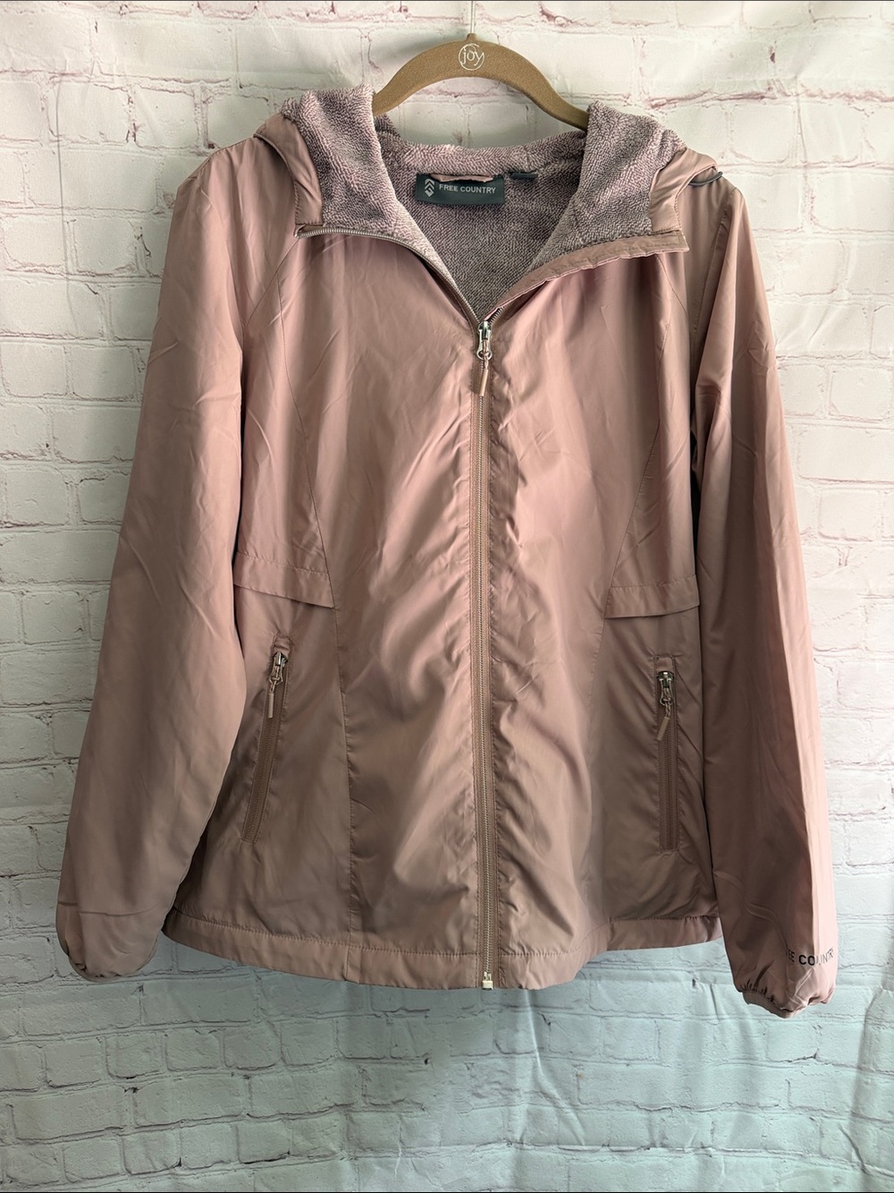 Free Country Dusty Rose Hooded Lightweight Jacket Woman’s Size Medium